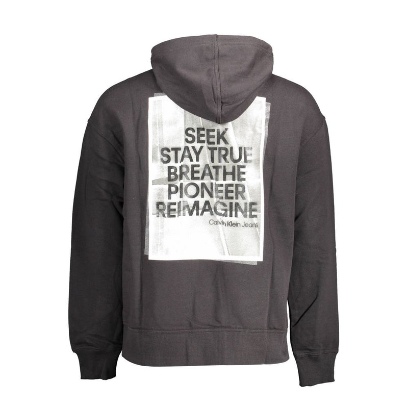 Pull en coton noir pour homme Calvin Klein