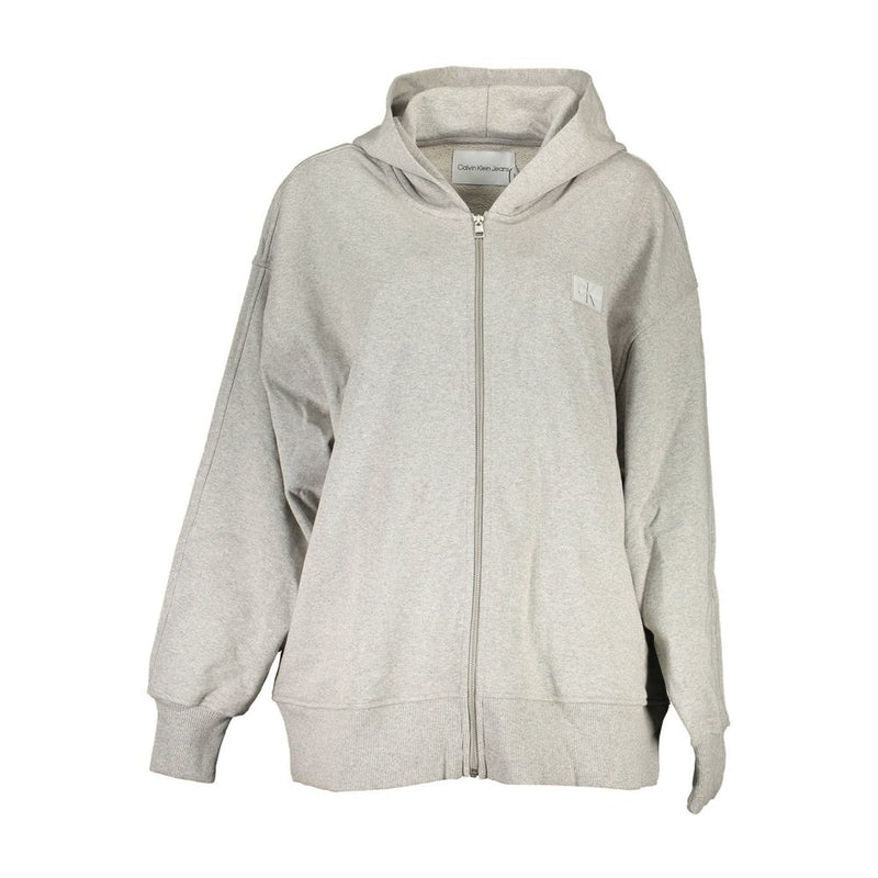 Calvin Klein Gray Cotton Women Sweater - Sustainable Comfort