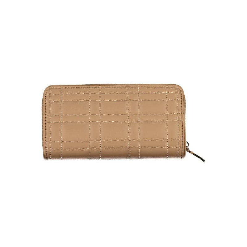 Calvin Klein Beige Polyester Wallet - Élégant et Pratique
