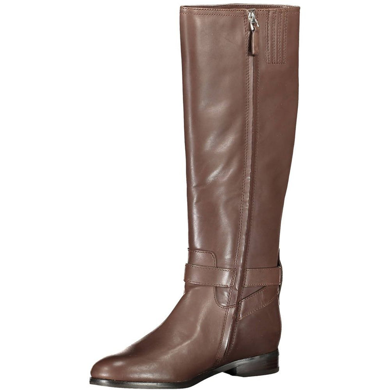 Ralph Lauren Brittaney Brown Leather Women Boot