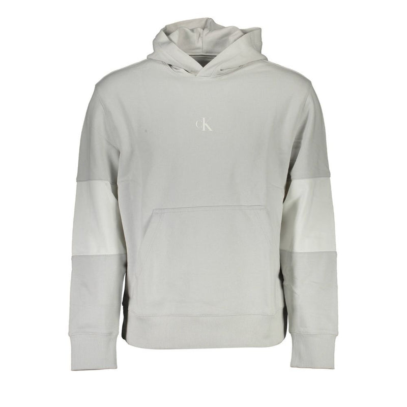 Pull en coton gris pour homme Calvin Klein