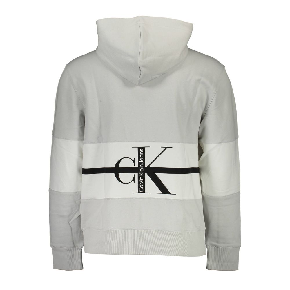 Pull en coton gris pour homme Calvin Klein
