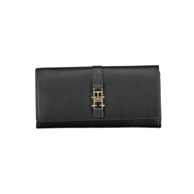 Portefeuille en Polyéthylène Noir Tommy Hilfiger - Élégance et Praticité