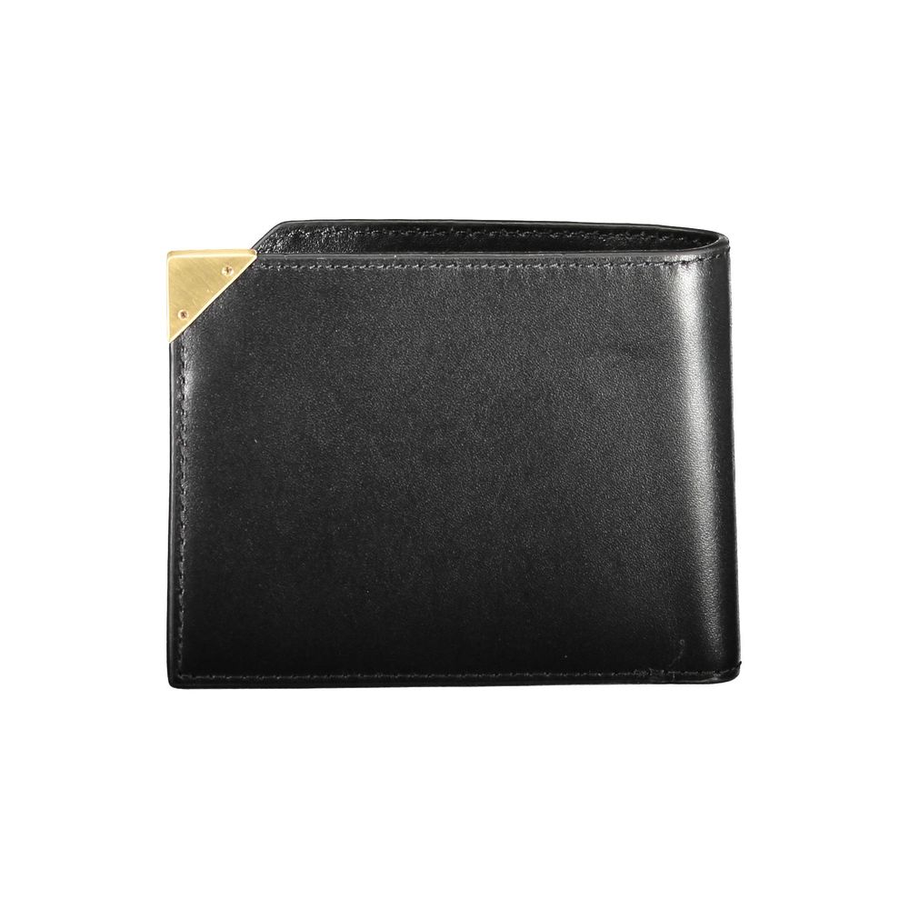 Portefeuille en cuir noir Calvin Klein