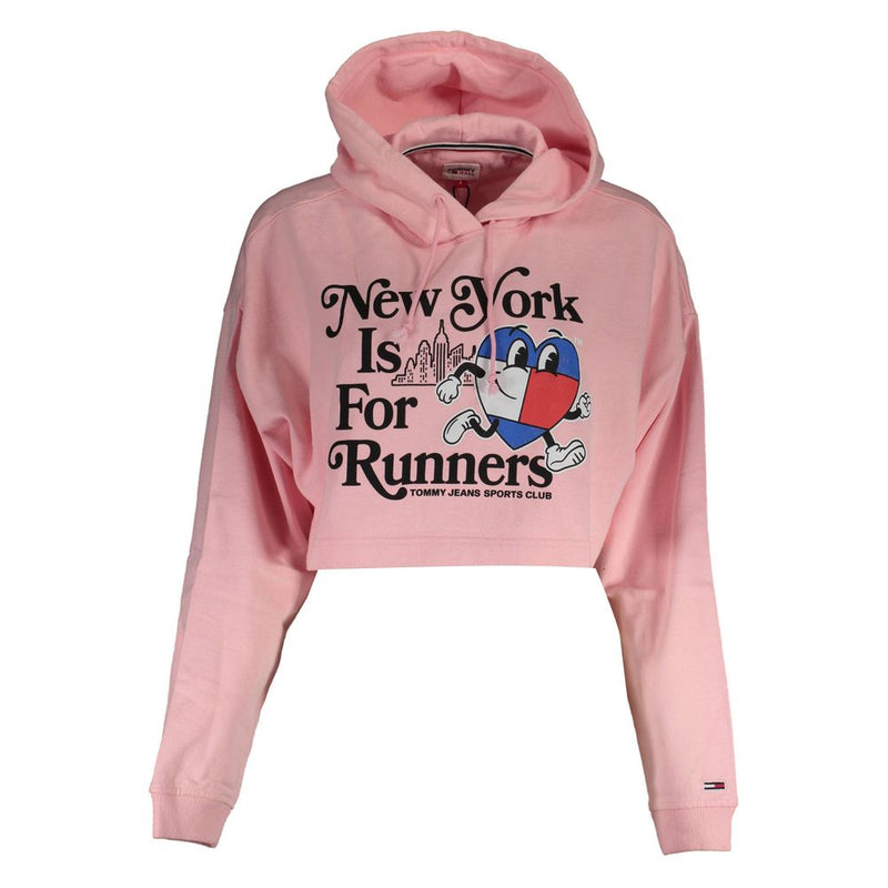 Tommy Hilfiger Pink Cotton Women Sweater - Effortless Style