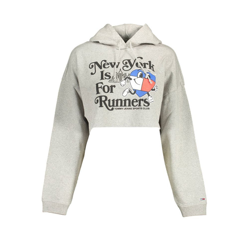 Tommy Hilfiger Gray Cotton Women Sweater - Iconic Style
