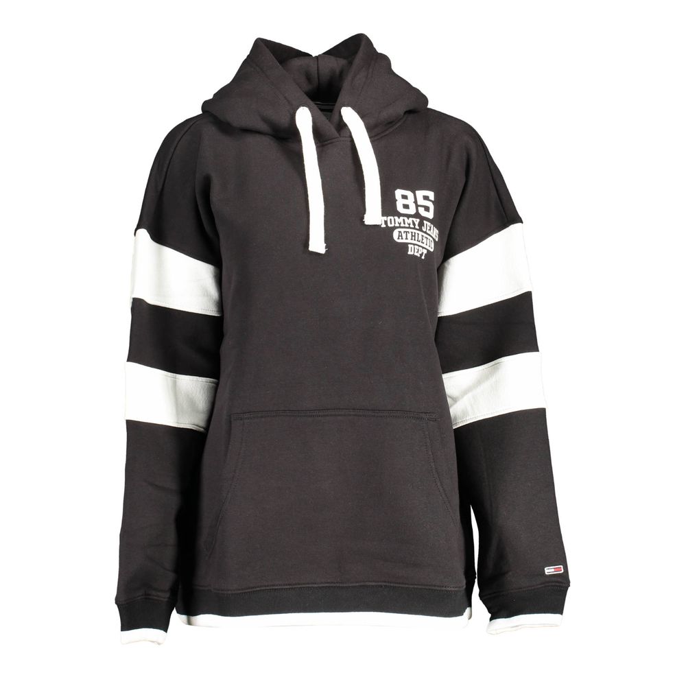 Tommy Hilfiger Pull Femme Noir en Coton - Élégant et Confortable