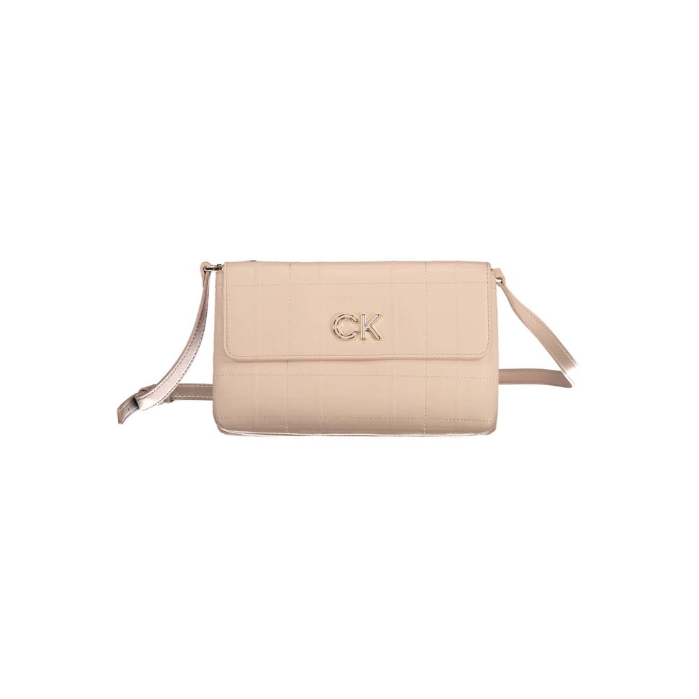 Calvin Klein Pink Polyester Handbag - Stylish & Versatile
