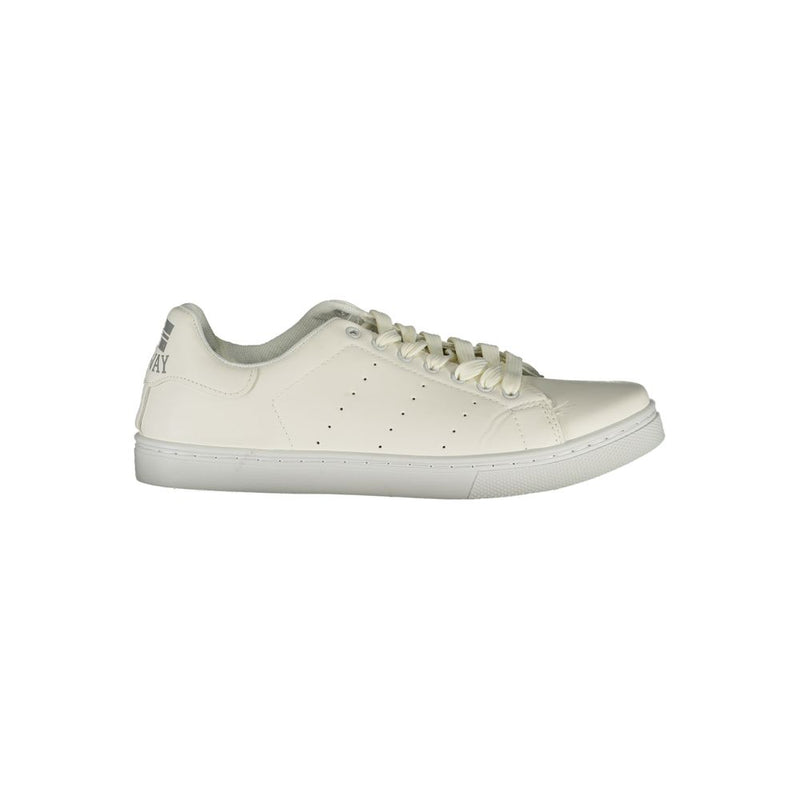 Norway 1963 White Polyester Sneaker - All-Day Comfort and Style