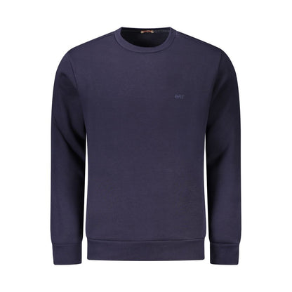 Pull homme en coton bleu fusil
