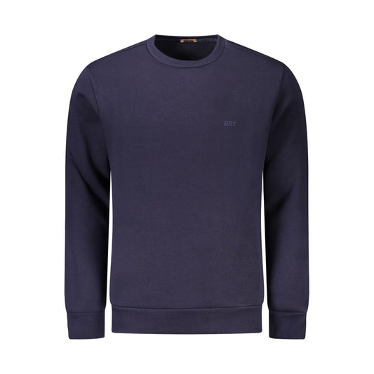 Pull homme en coton bleu fusil