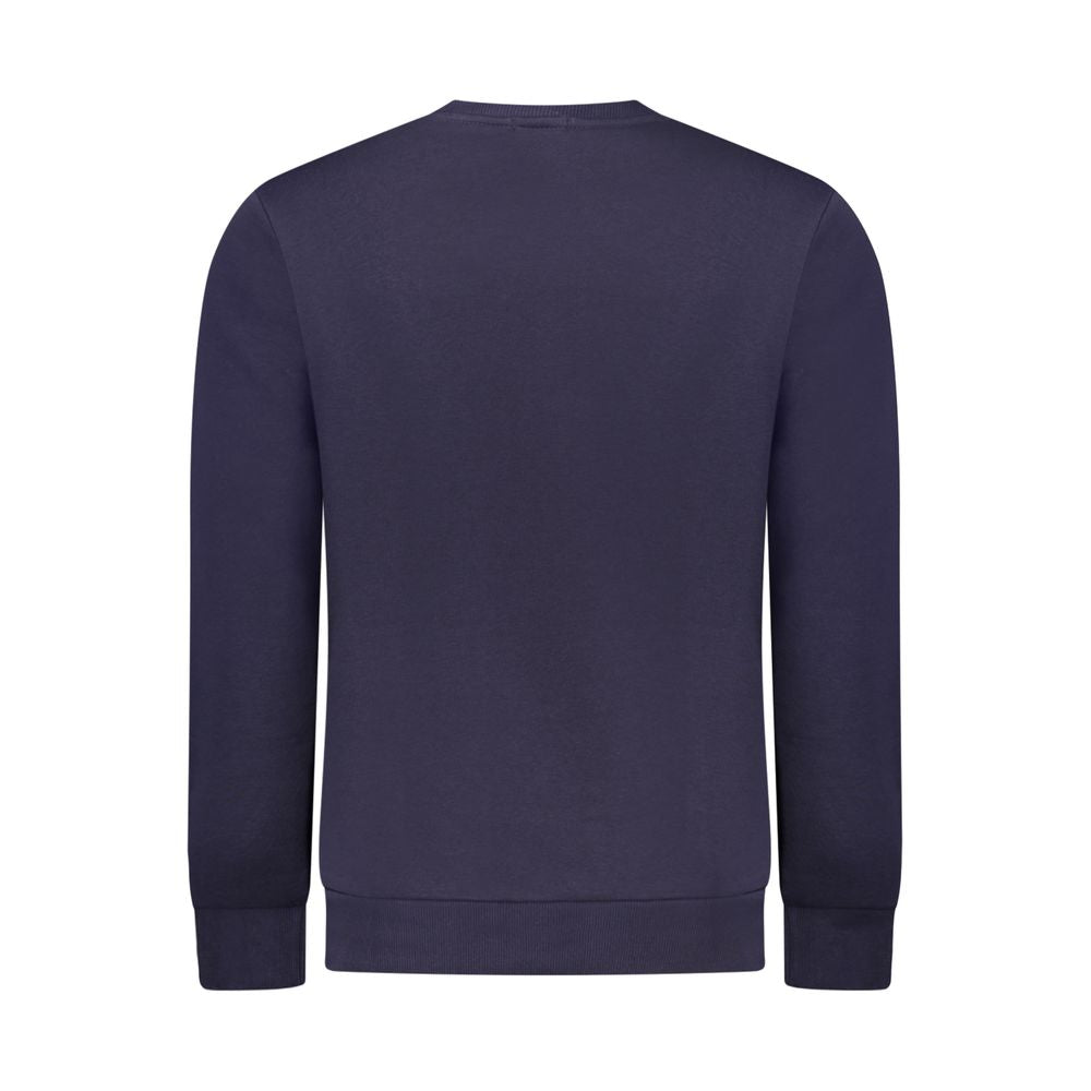 Pull homme en coton bleu fusil