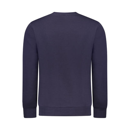 Pull homme en coton bleu fusil