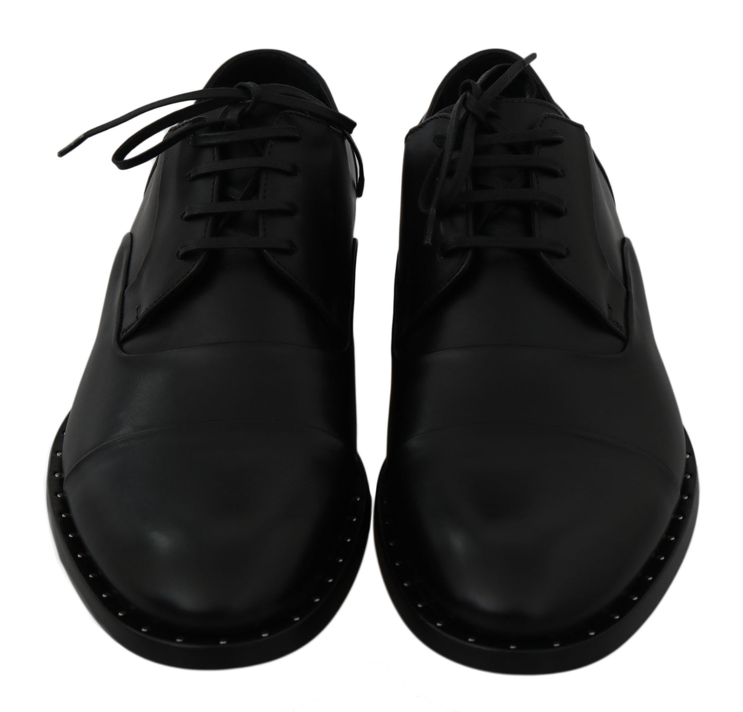 Dolce & Gabbana Chaussures habillées derby en cuir noir