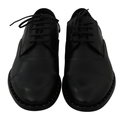 Dolce & Gabbana Chaussures habillées derby en cuir noir