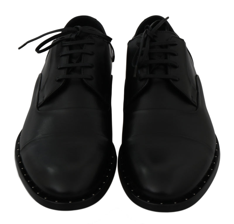 Dolce &amp; Gabbana Chaussures habillées derby en cuir noir