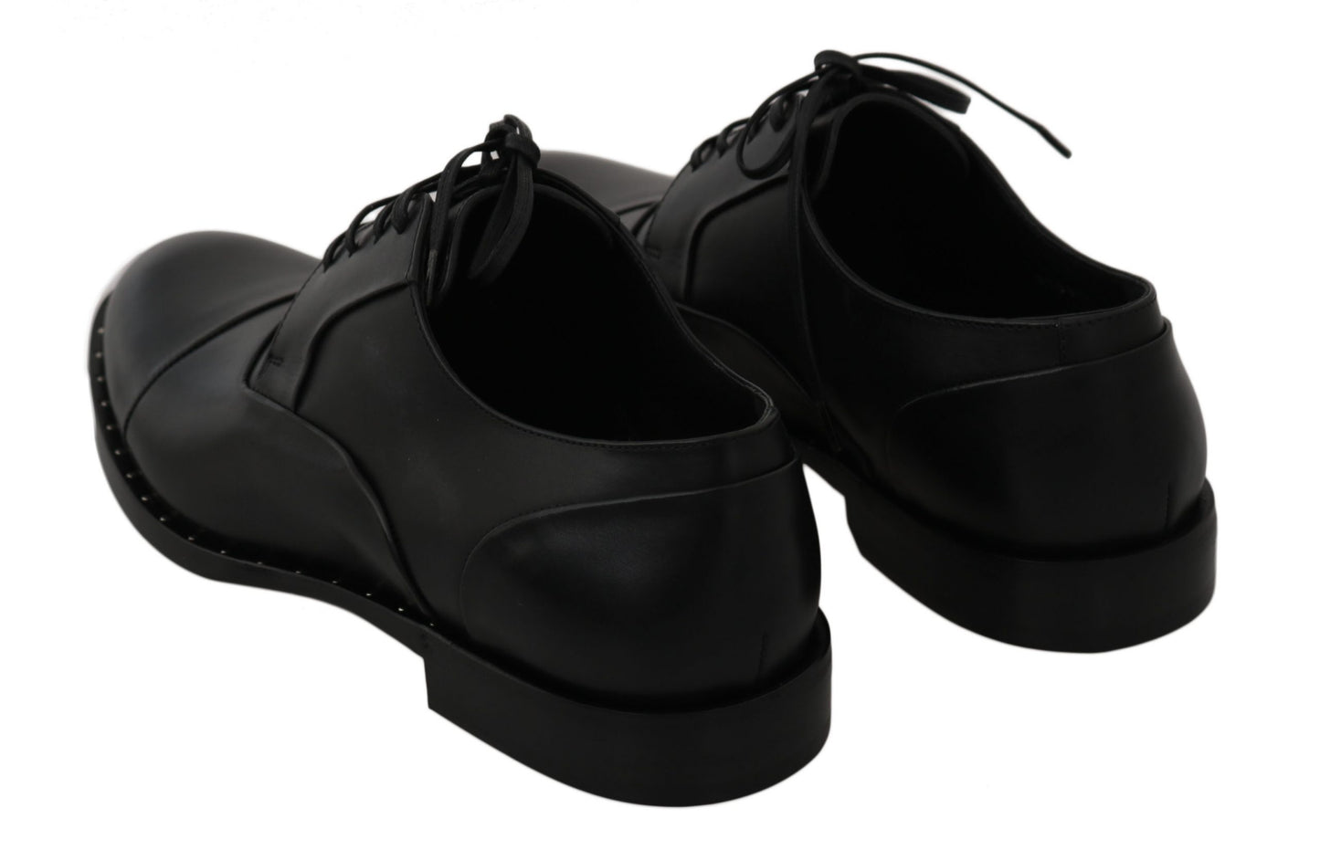 Dolce & Gabbana Chaussures habillées derby en cuir noir