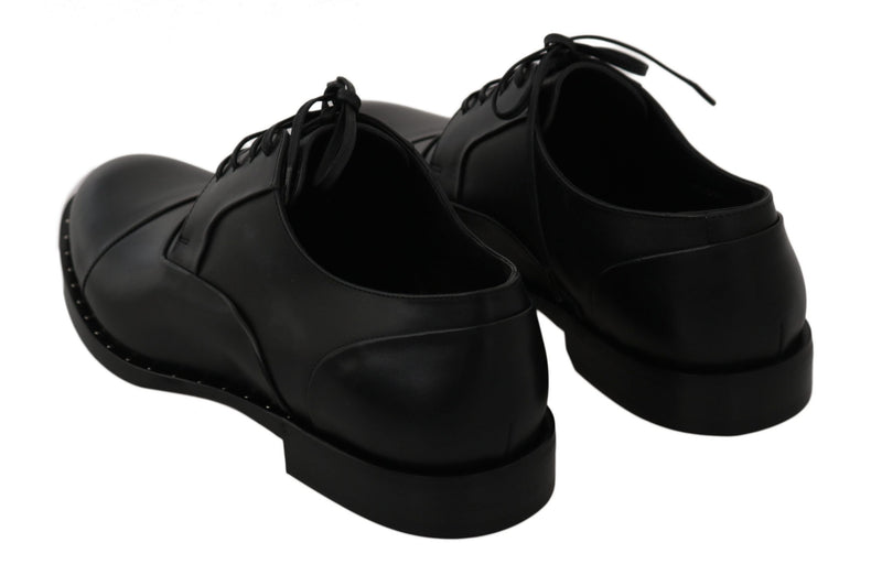 Dolce &amp; Gabbana Chaussures habillées derby en cuir noir