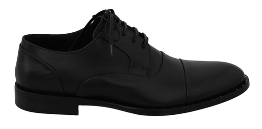 Dolce & Gabbana Chaussures habillées derby en cuir noir