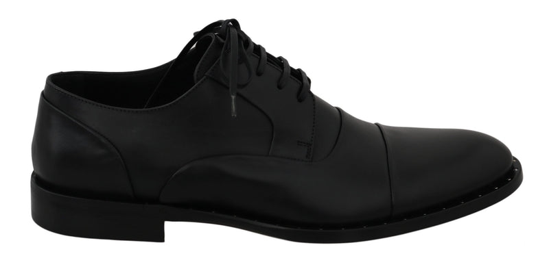 Dolce &amp; Gabbana Chaussures habillées derby en cuir noir