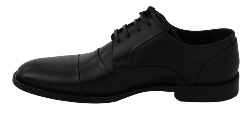 Dolce &amp; Gabbana Chaussures habillées derby en cuir noir