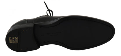 Dolce & Gabbana Chaussures habillées derby en cuir noir