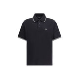 Amiri Black Cotton Polo T-Shirt - Élégance Contemporaine
