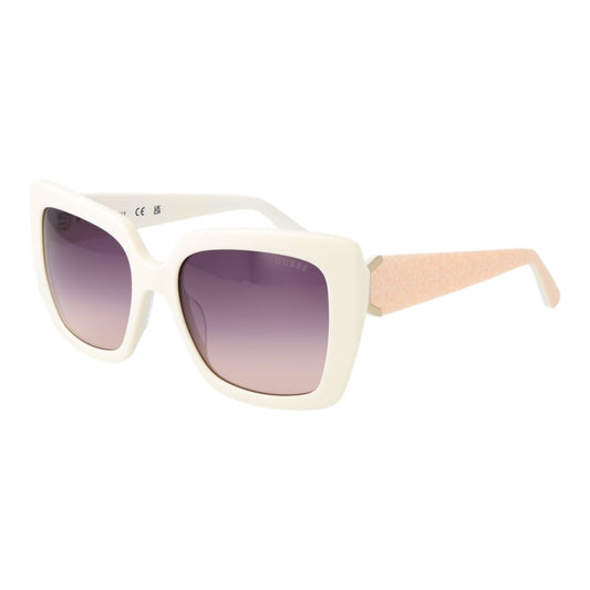 Lunettes de soleil Guess blanches pour femmes