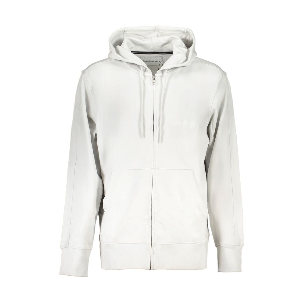 Pull en coton gris pour homme Calvin Klein