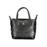 Tommy Hilfiger Black Polyester Handbag - Stylish and Versatile