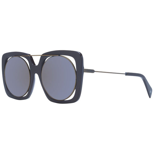 Yohji Yamamoto Bruine Unisex Zonnebril