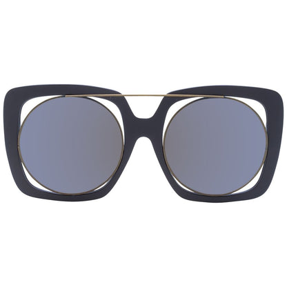 Yohji Yamamoto Bruine Unisex Zonnebril