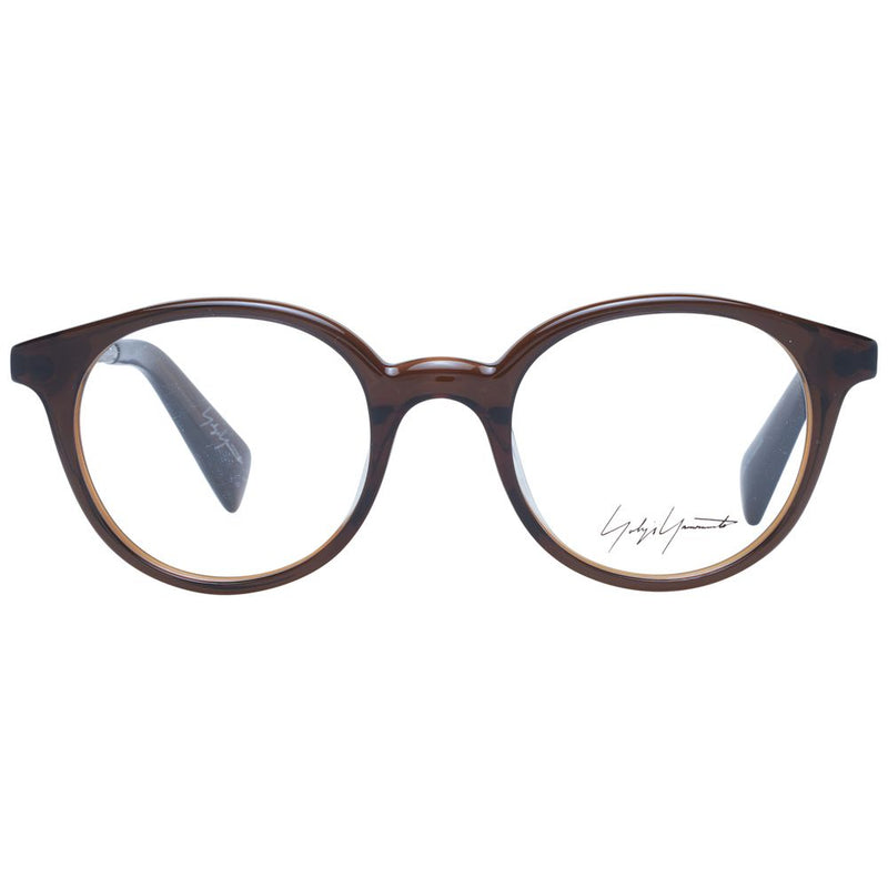 Yohji Yamamoto Brown Unisex Glasses Frame - Stylish and Functional