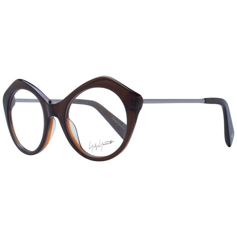 Yohji Yamamoto Brown Unisex Glasses Frame - Stylish and Durable