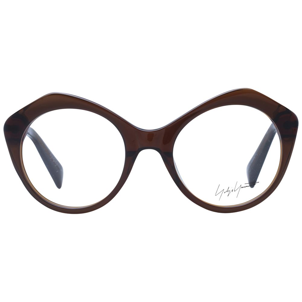 Yohji Yamamoto Brown Unisex Glasses Frame - Stylish and Durable