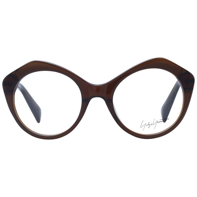 Yohji Yamamoto Brown Unisex Glasses Frame - Stylish and Durable
