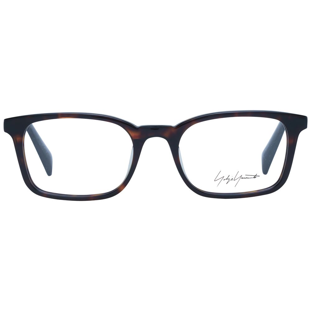 Yohji Yamamoto Brown Unisex Glasses Frame - Acetate Elegance