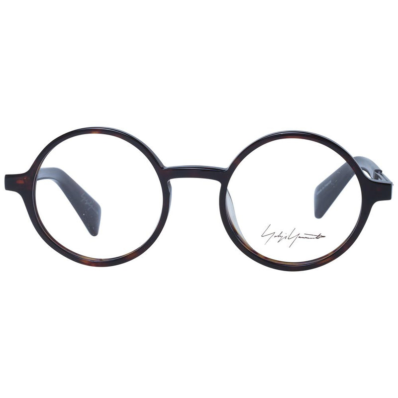 Yohji Yamamoto Brown Unisex Glasses Frame - Stylish & Versatile