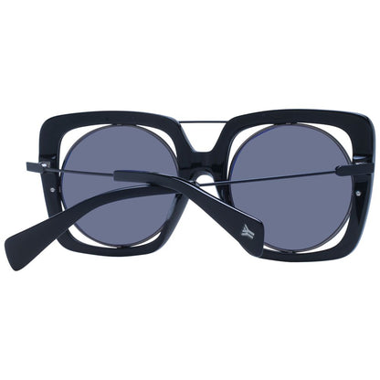 Yohji Yamamoto Zwarte Unisex Zonnebril