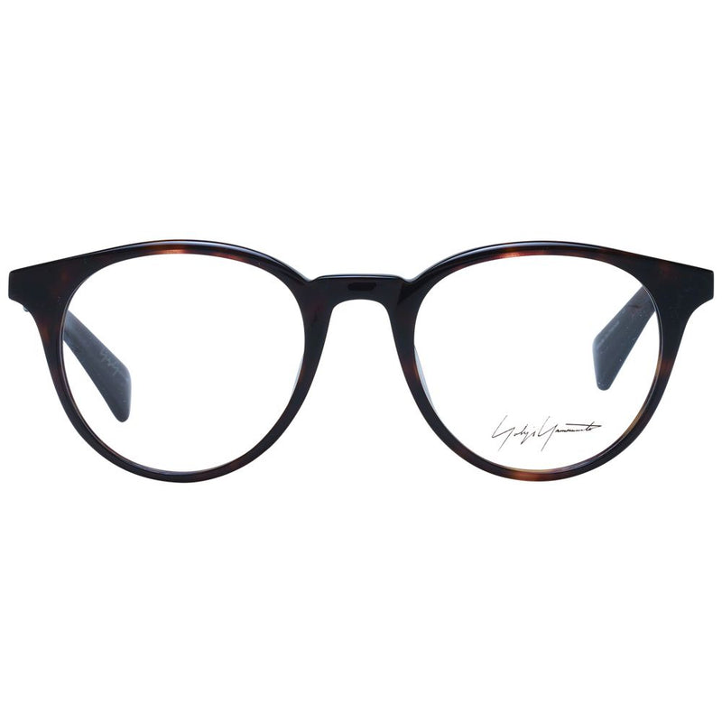 Yohji Yamamoto Brown Unisex Glasses Frame - Stylish Acetate Design