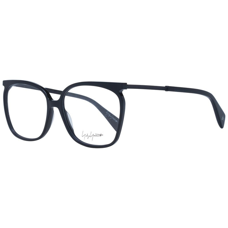 Yohji Yamamoto Black Unisex Glasses Frame - Stylish Acetate Design