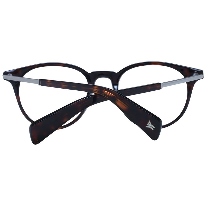 Yohji Yamamoto Brown Unisex Glasses Frame - Stylish Acetate Design