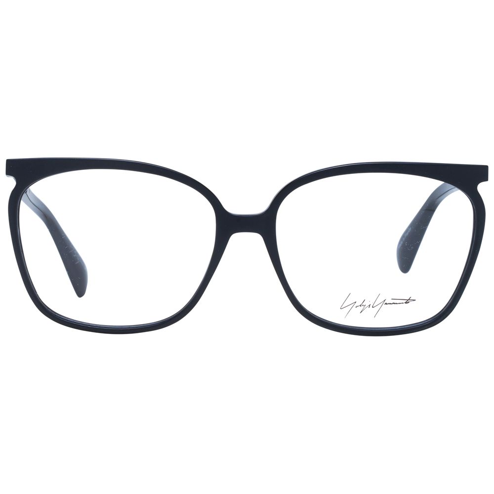 Yohji Yamamoto Black Unisex Glasses Frame - Stylish Acetate Design