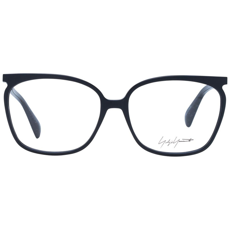Yohji Yamamoto Black Unisex Glasses Frame - Stylish Acetate Design