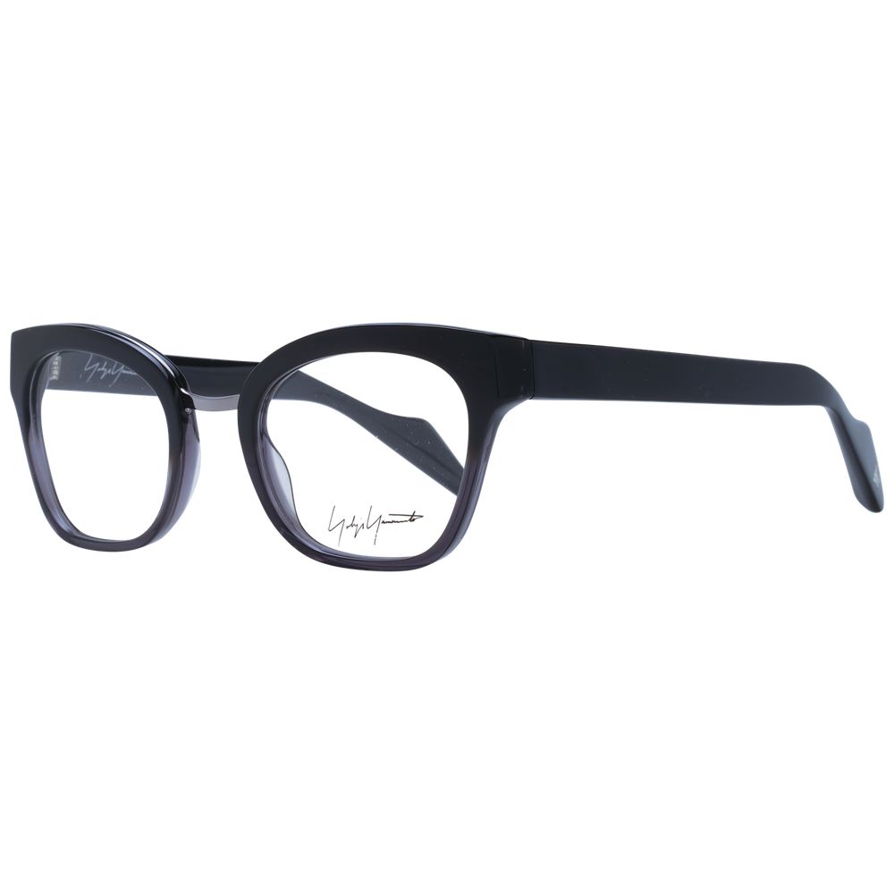 Yohji Yamamoto Black Unisex Glasses Frame - Elegant Butterfly Style