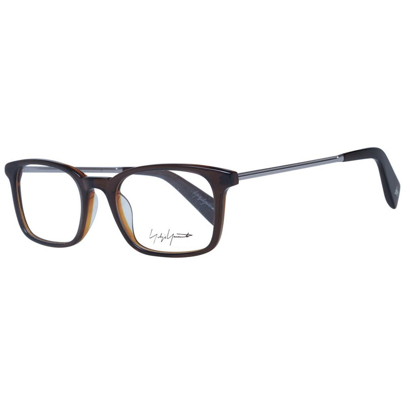 Yohji Yamamoto Brown Unisex Glasses Frame - Stylish & Modern