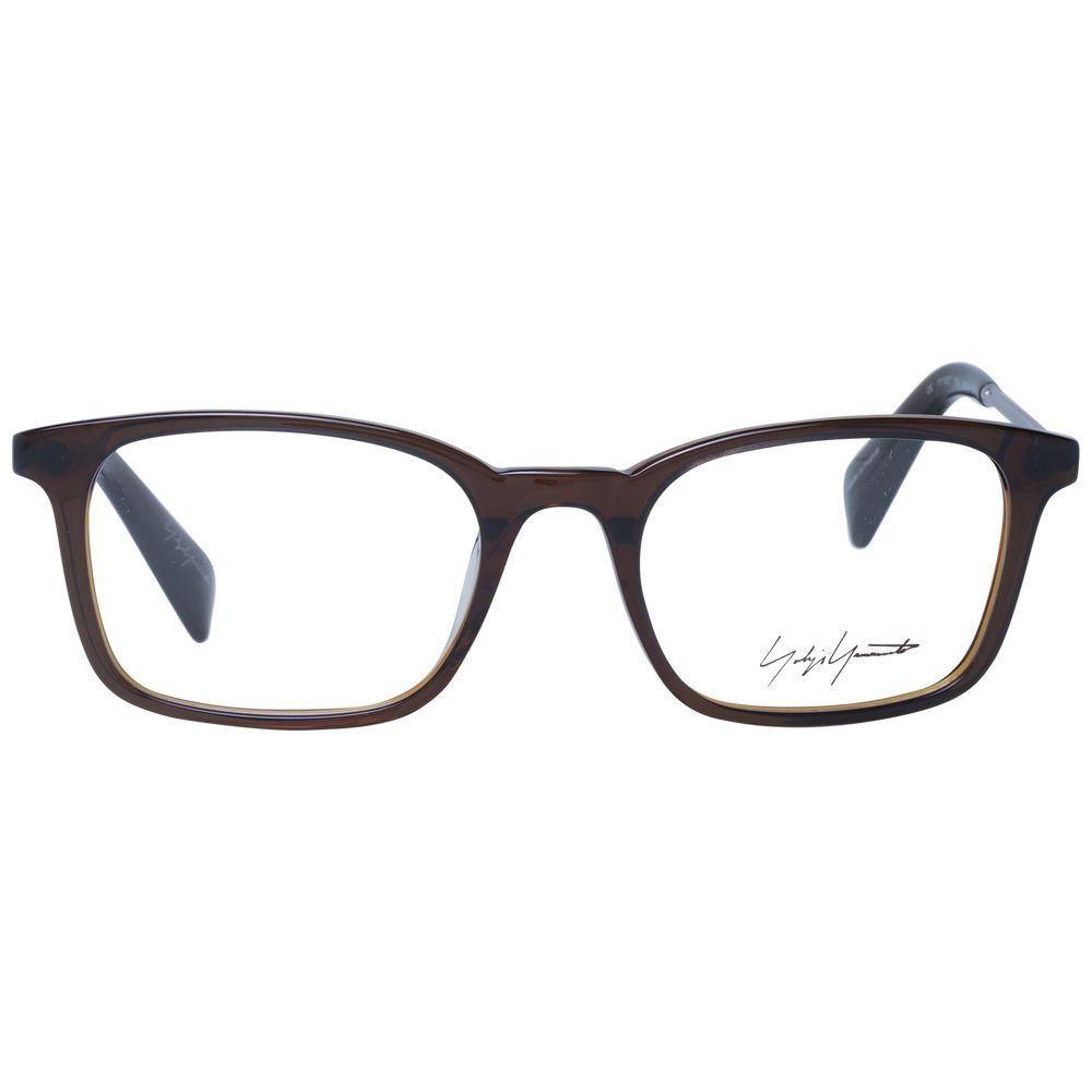 Yohji Yamamoto Lunettes Unisex Marron - Cadre Élégant