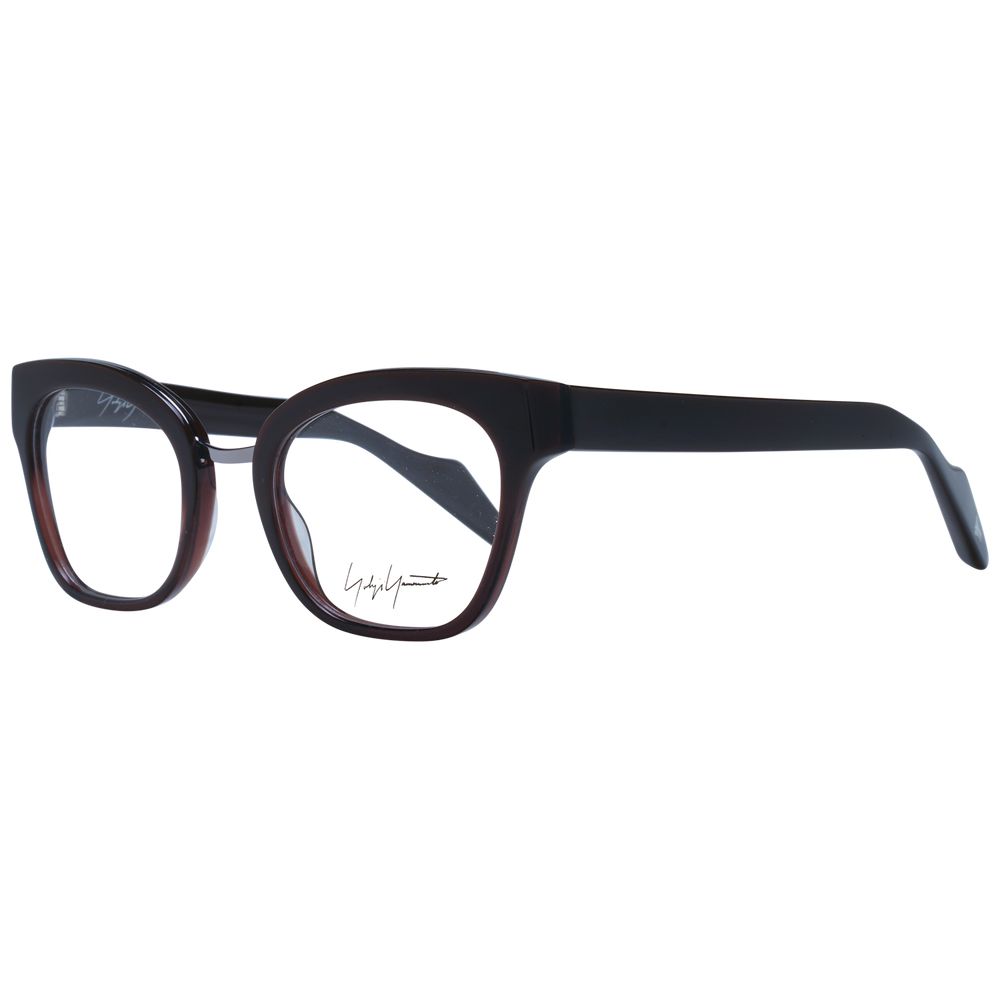 Yohji Yamamoto Brown Unisex Glasses Frame - Stylish & Versatile