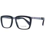Yohji Yamamoto Black Unisex Glasses Frame - Elegant Acetate Design