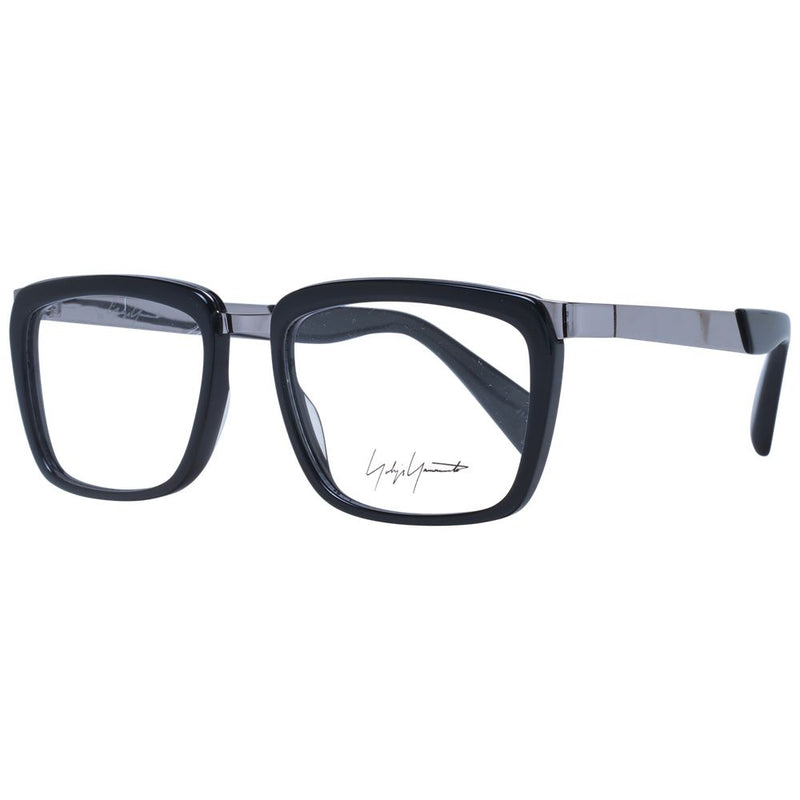 Yohji Yamamoto Black Unisex Glasses Frame - Stylish Acetate Design